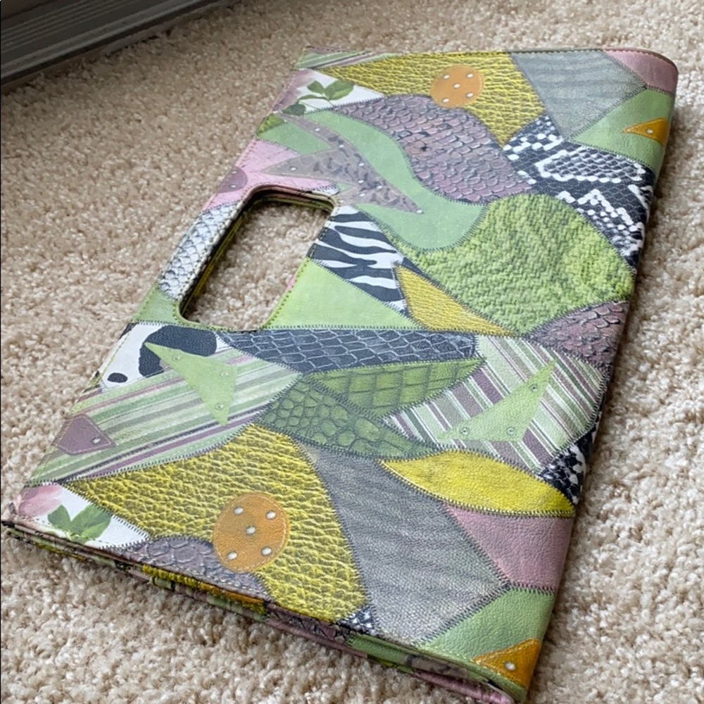 Oversized Printed Clutch